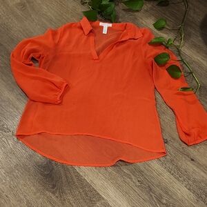 Women's Orange Blouse